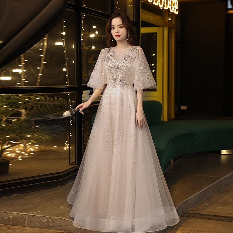 大码晚礼服女胖mm200斤加肥显瘦2025新款胖女人宴会气质高贵年会