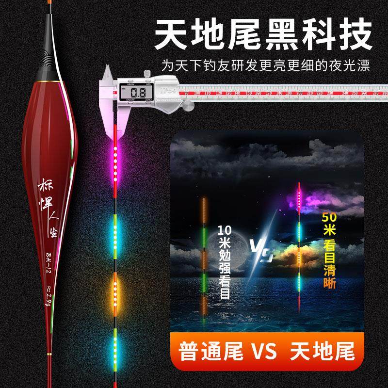 标悍316咬钩变色夜光漂重力感应超亮软尾浮漂鲫鱼漂日夜两用达人,户外/登山/野营/旅行用品,浮漂,淘宝优惠券,粉丝福利购,淘宝优惠卷