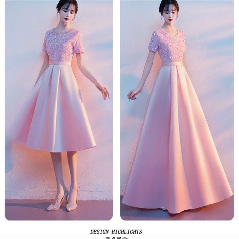 大合唱团演出服女成人红歌朗诵比赛晚礼服中学生舞台主持人表演服