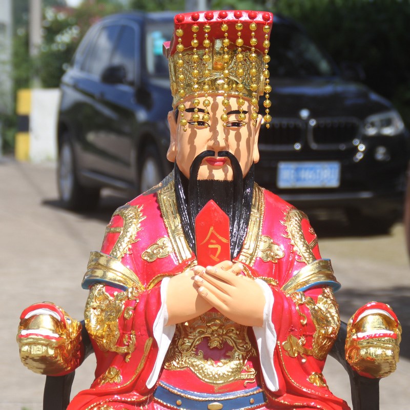 好货如意厂家直销树脂佛像 88cm彩绘雹神 佛像 寺庙大型贴金玉帝