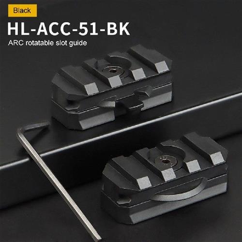 2pcs Helmet Side Guide Rails 360 Degrees Helmet Side Rail