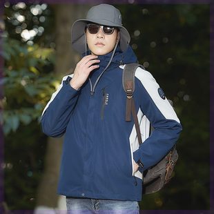 堡迪文服饰旗舰店 秋冬新款黑金系列石墨烯羽.绒内胆三合一冲锋衣