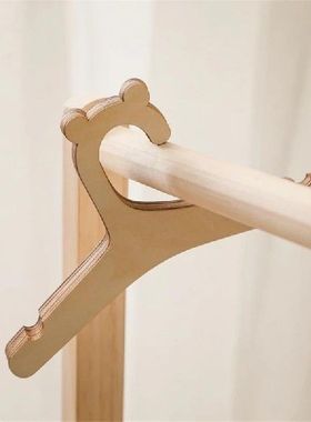 10/5pcs Multifunction Cute Wooden Baby Clothing Hanger Rack