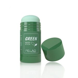 好货Clay Green Tea Mask Stick for Face  Blackhead Remover wi