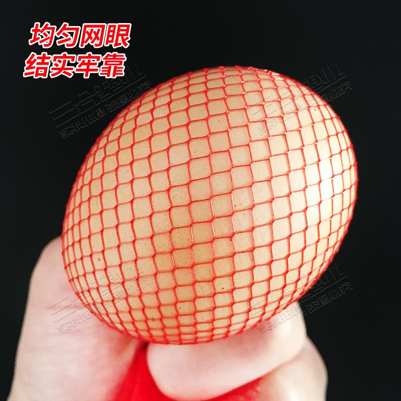 好货加密鸡蛋网兜网袋超市尼龙网装鸡蛋的小眼网禽蛋专用网红色pe