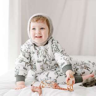 极速Nest Designst婴儿睡袋秋冬新品厚夹棉可拆卸袖分腿轻芯系列