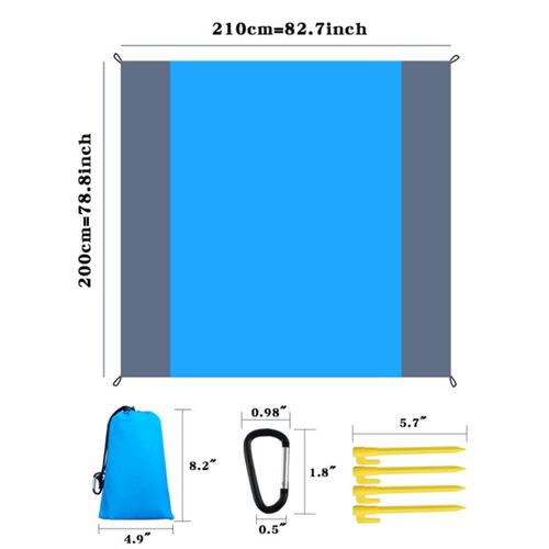 新品Anati Sand Beach Mat Waterproof Picnic Blanket Windproof