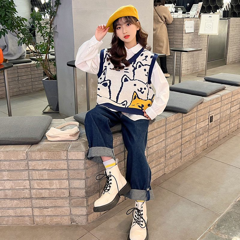 极速女童春秋季套装20r22新款运动秋装儿童中大童网红洋派时髦三