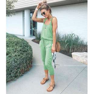 sexy casual suspenders halteSr 极速Summer womens fashion