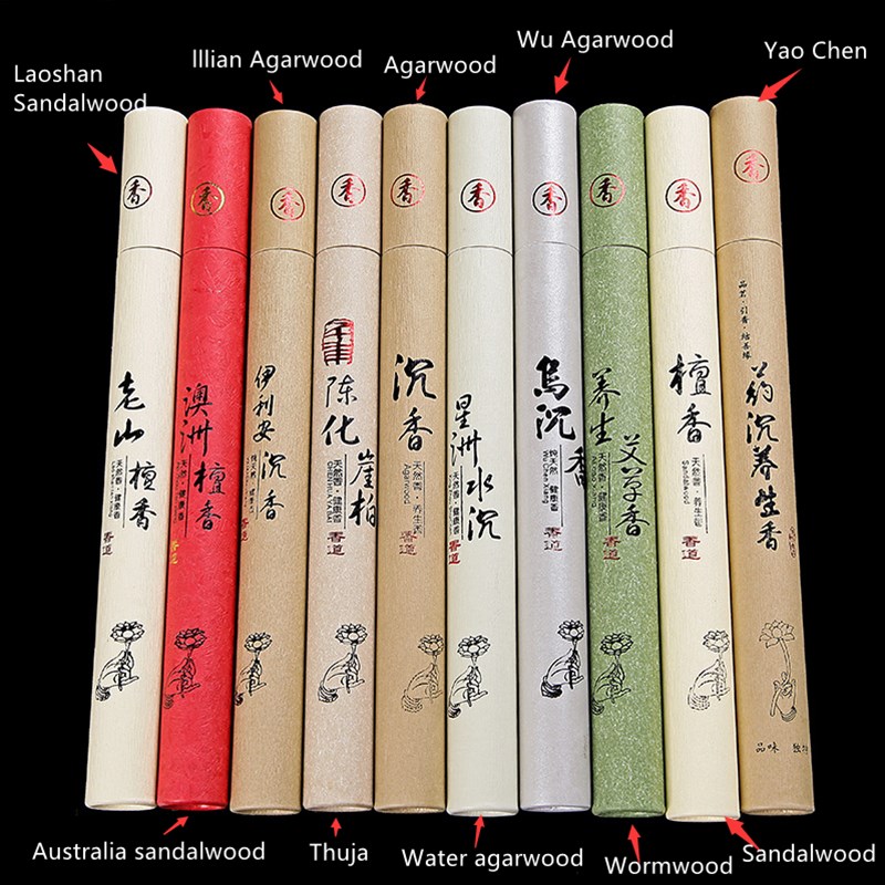 极速10 Flavors Combination Sandalwood IncensOe Sticks with I
