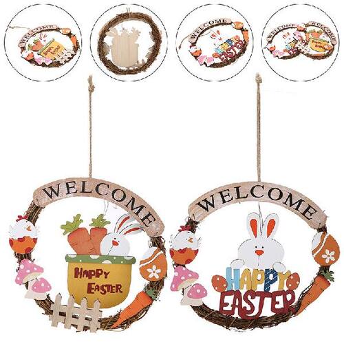 新品1 Pc High Quality Happy Easter Hangings DoRor Pendant Si