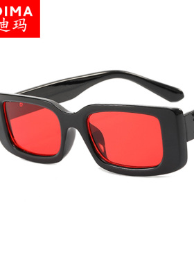 极速欧美a时尚2021新款方框太阳眼镜 个性雪花装饰ins太阳眼镜跨