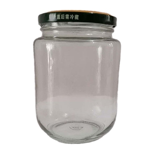 极速新款 罐头瓶带n盖子玻璃瓶耐蒸煮果酱瓶酱菜蜂蜜分装密封罐食