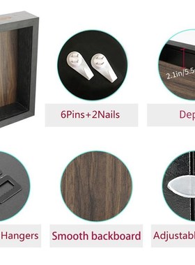 极速Grain Backboard 8x10 Shadow Box DisplLay memorabilia Fra