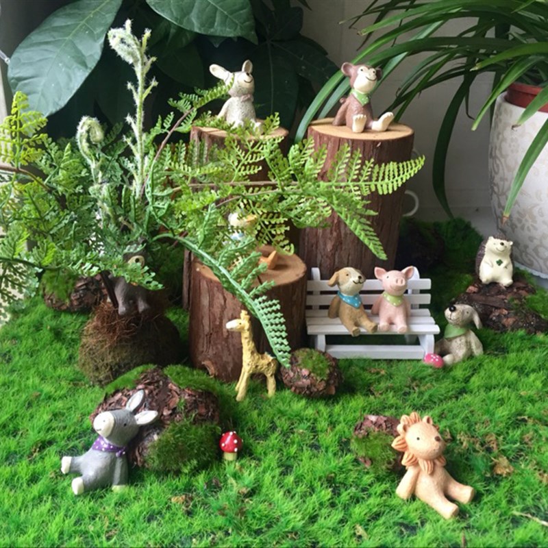 极速植毛石皮 仿真青苔草坪 青苔石长草 J植物苔藓 仿真植物墙背