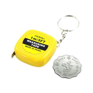 新品NEW 1M Tape Measures Keychain Key JRing Easy Retractable