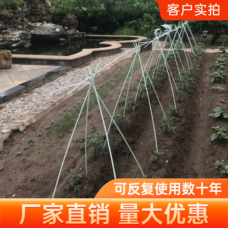 极速50根菜棚保温m棚花棚农用小拱棚支架拱竿骨架玻璃纤维纤维杆