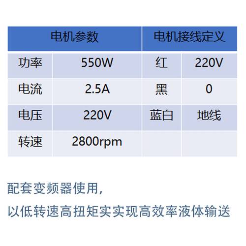 新品三相异步电机大流量高r功率10升/15升 变频调速耐高温耐腐蚀1