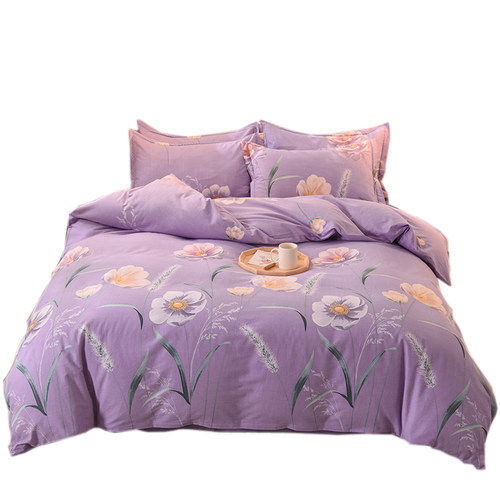 新品加厚磨毛四件套全k棉纯棉床单被套180x220cm220x240cm冬季床