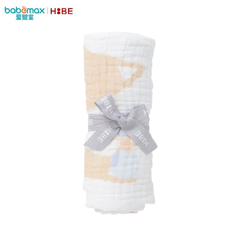极速Hibe怡比婴幼儿6层纱布浴巾宝F宝洗澡巾四季可用柔软可盖吸水