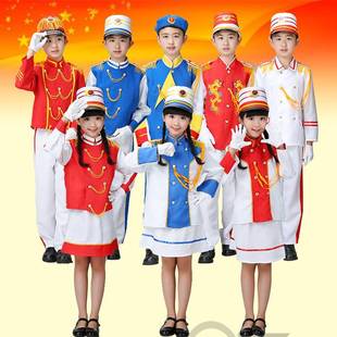 极速儿童升旗手j服装六一中小学生鼓号服表演服仪仗队手鼓管乐队