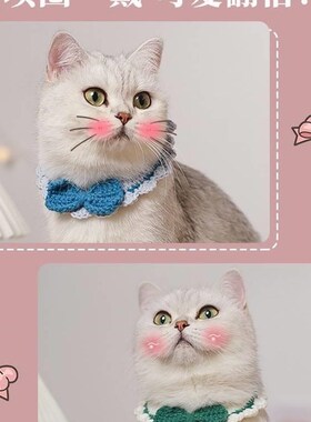 新品cat coHRUllr collar necklacAe deorative bow t ie cbellwo