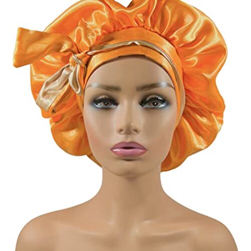 新品Dainty gCollection  Silk Satin Hair Bonnet  Double Lay