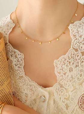 极速ins Roman Palace qstyle multi-accessory wild clavicle ch