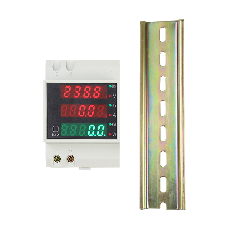极速D52-2047导轨式功率表功率因数多功能K数显电压电流表100A交