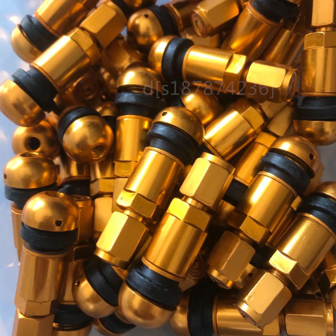 极速。塑料盒f子装黄色铝合金汽车轮胎气门嘴帽子芯真空胎胎压监