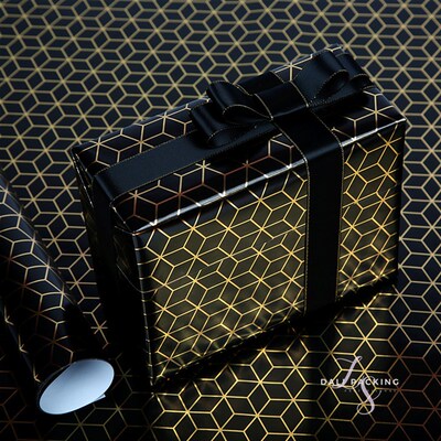 极速gift wrappern 烫金包装纸 present wrapping paper 礼物包装