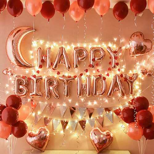 新品Ins Style Birthdpay Balloon Set Birthday Venue Decoratio