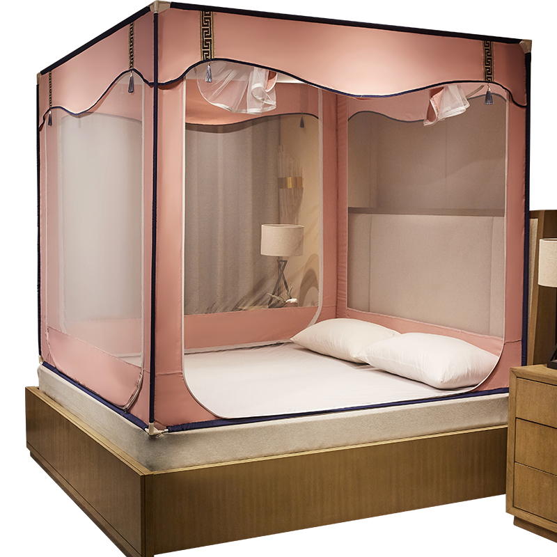 极速夏季蚊帐加密1.8m床家用床上坐床1.5m床蒙古S包儿童防摔拉链