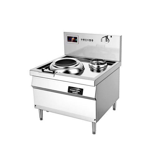 极速商用电磁灶凹面大功p率电磁炉饭店餐厅爆炒8KW食堂大锅电灶台