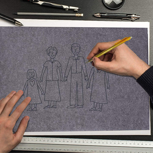 极速A4 Bldack Carbon Transfer Tracing Paper Graphite Carbon