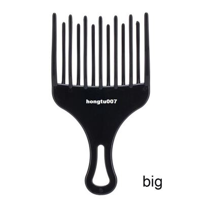 极速1Pcs Hair Comb Insert Afro Hair Pick ForkT Comb 2 Siz