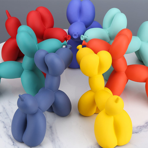 新品Matte Balloon Doog Statue Home Decoration Ornaments Resi