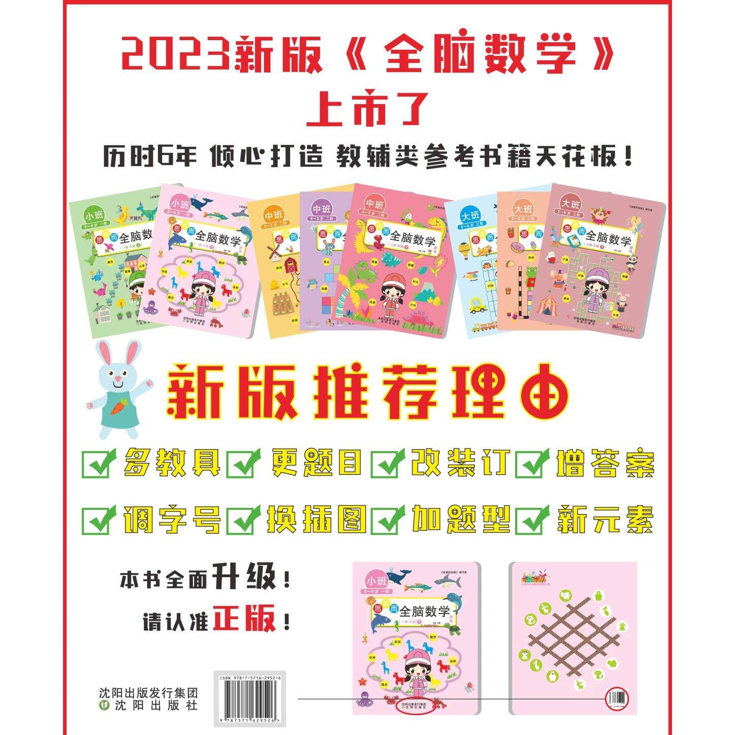 正版2023新全脑数学思葵而儿童思维训练教具思葵而全脑数学益智游戏卡片教具积木 幼儿园大班中班小班数学 幼小衔接数学思维