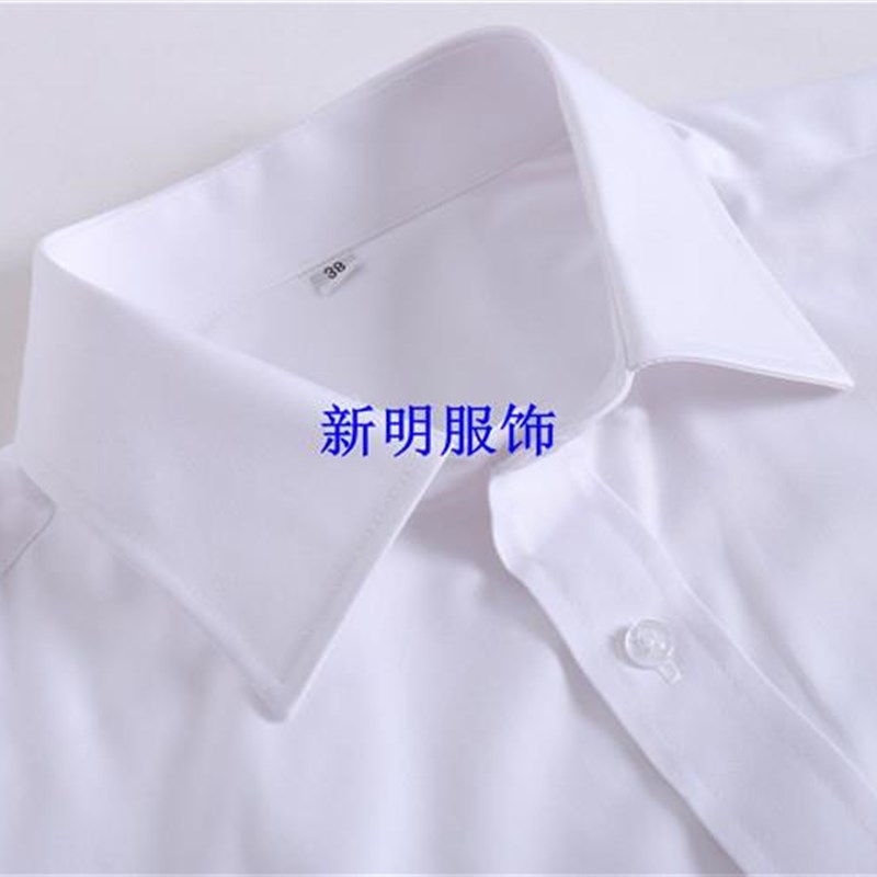 l2022新款克S店销售男短衬衫别克4工作别服白色长袖袖衬衣男工装M