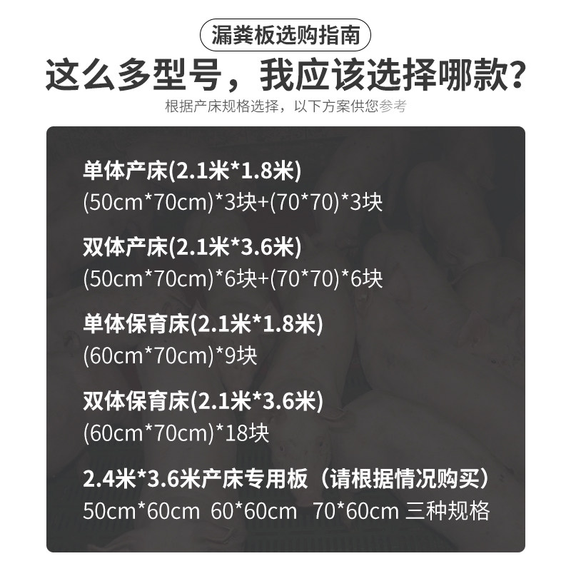 好货塑料仔猪产床漏粪板猪用保育床母猪猪圈漏粪板养猪设备包邮