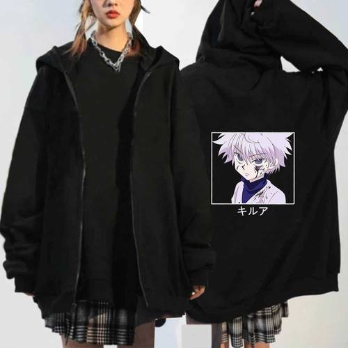 Hunter X Hunter Killua Eyes Hoodie Anime Hoodies Loose Sweat