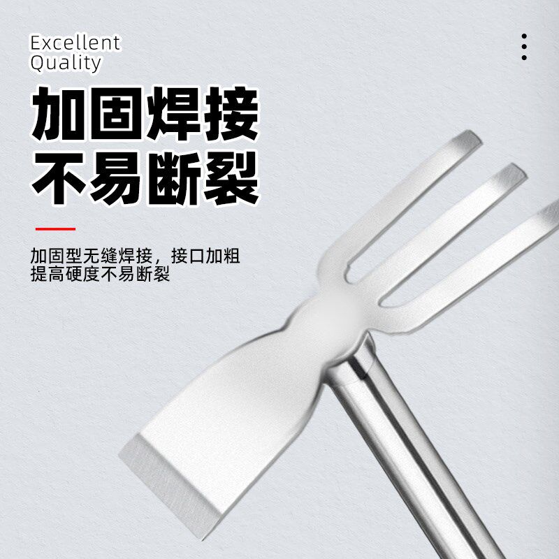 好货不锈钢镐多功能农用登山锄冰镐加厚户外小洋镐十字镐纯钢挖笋