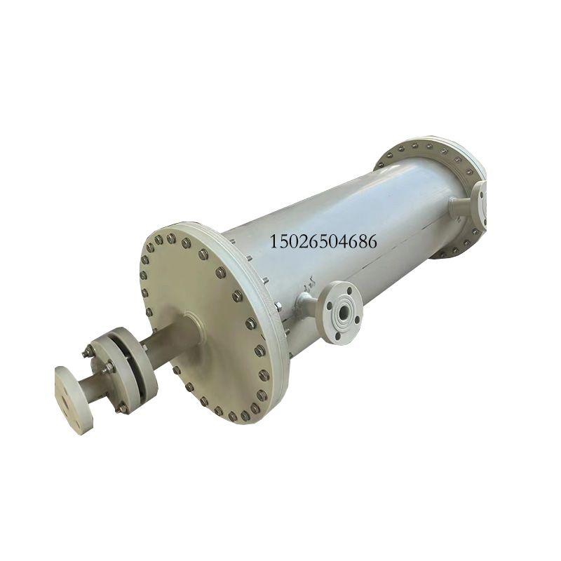 圆管式四氟毛细管换热器铝氟化酸洗铁氟龙冷热交换器立式伴热设备