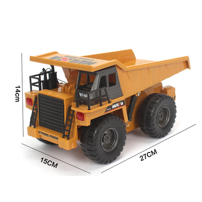 Huina 1540 1:18 Rc Dump Truck 6 Ch 2.4G Alloy Remote Control