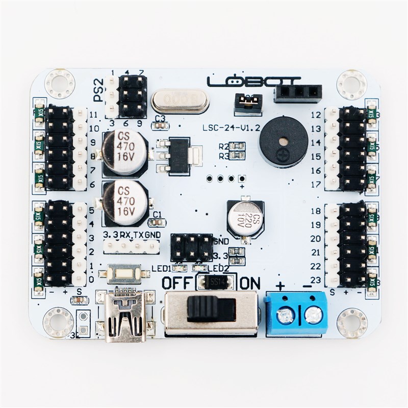 16路舵机控制板机器人控制板舵机控制板机械臂舵机控制板单片机