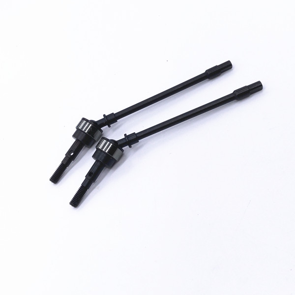 scx10金属升级配件钢CVD前传动轴 axial1/10攀爬车前桥狗骨万向节