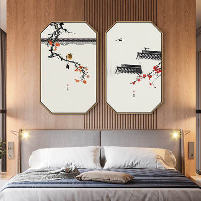 好货New Chinese sofa background wall decorative painting Chi