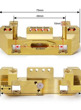 绞盘轮360度数字舵机20KG到35kg扭力1/10仿真攀爬车TRX4黄铜支架