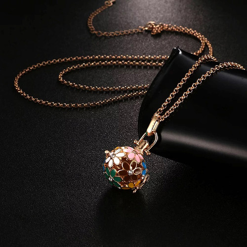 好货Mexico Chime Music Angel Ball Caller Locket Necklace Vin