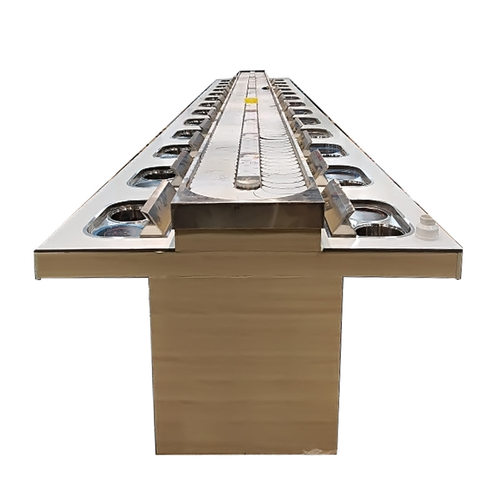 极速新旋转小火锅设备全套商用无烟净化涮烤一体式转转小火锅桌一